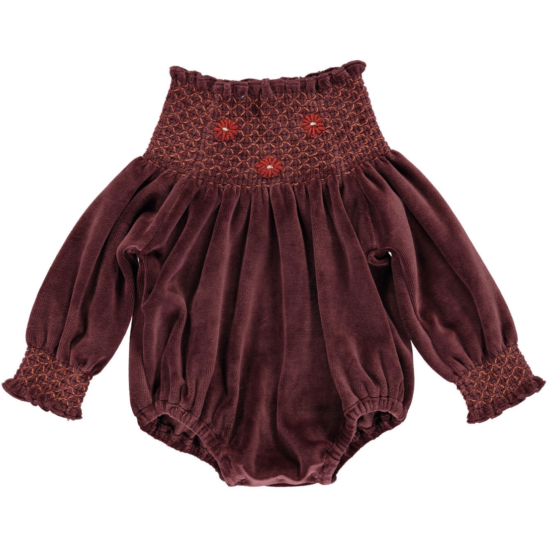 Bebe Organic Nutmeg Juliette Romper