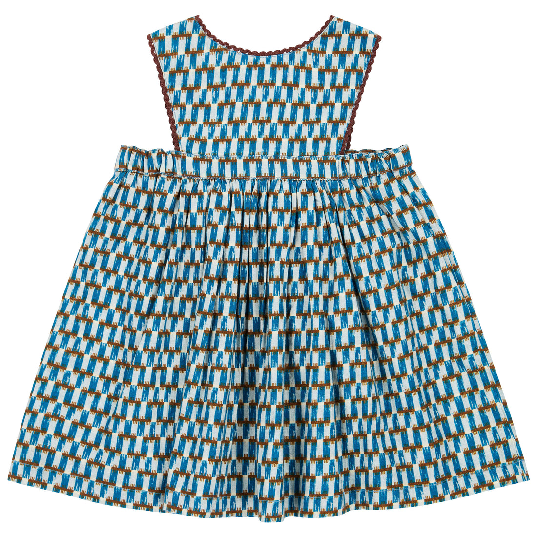 Caramel  Blue Geo Print Jupiter Baby