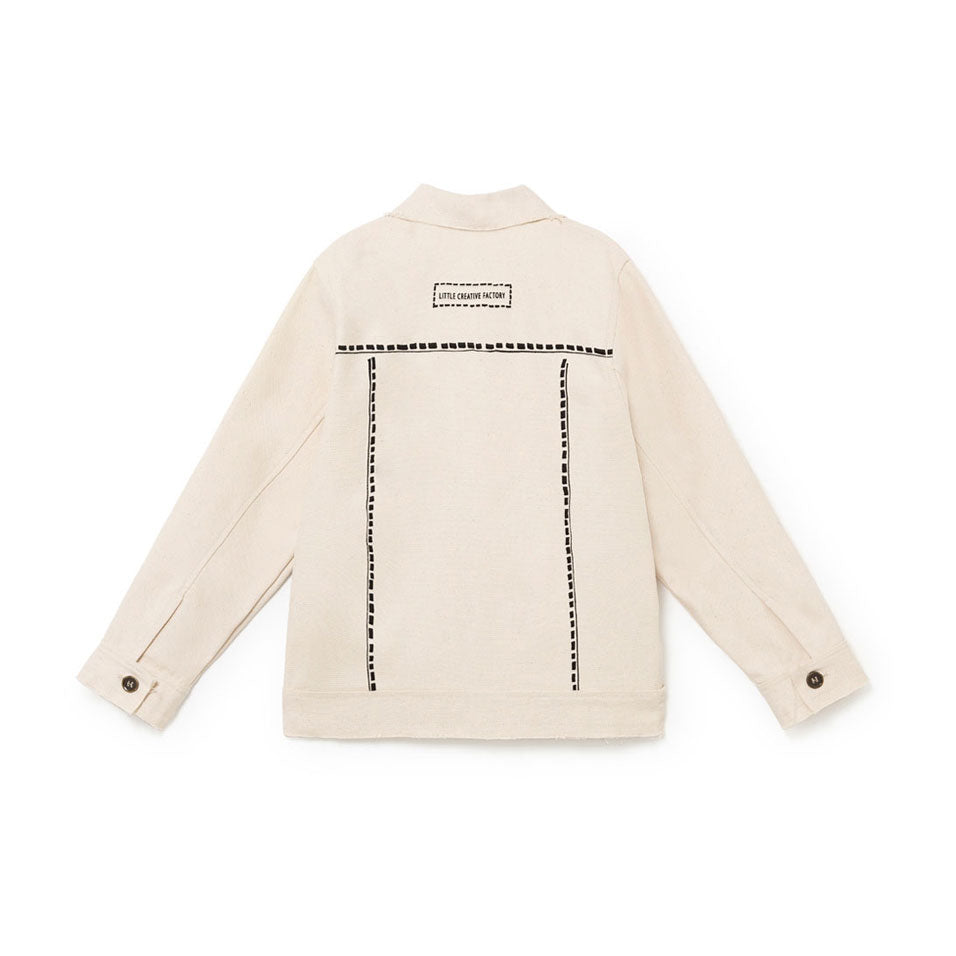 Little Creative Factory Cream Arty Jacket