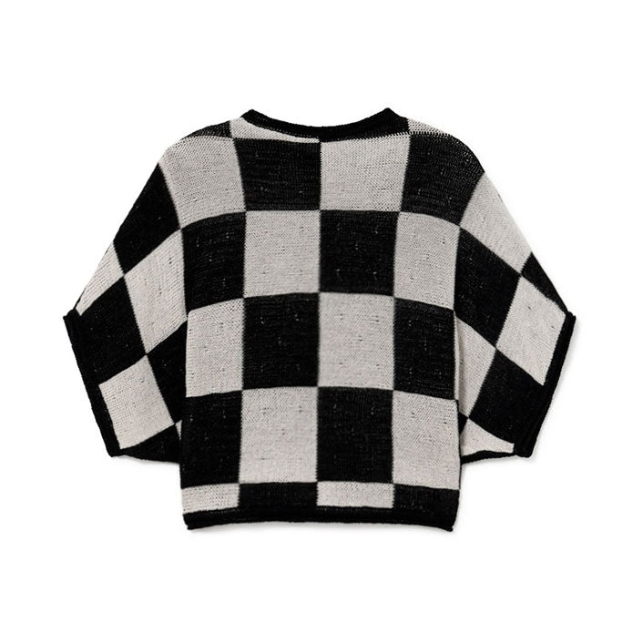 Little Creative Factory Check Tribal Knit Sweater