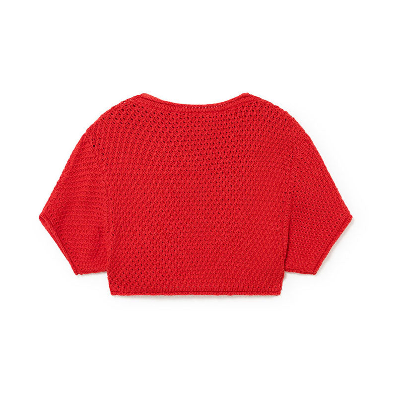 Little Creative Factory Red Kawaii Crop Sweater