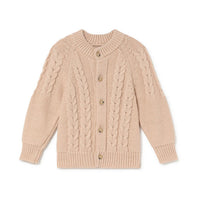 Little Creative Factory Off White Tricot Zig-Zag Cardigan