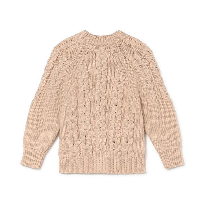 Little Creative Factory Off White Tricot Zig-Zag Cardigan