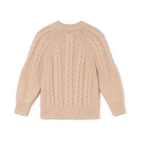 Little Creative Factory Off White Tricot Zig-Zag Cardigan