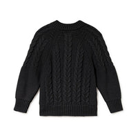 Little Creative Factory Black Tricot Zig-Zag Cardigan
