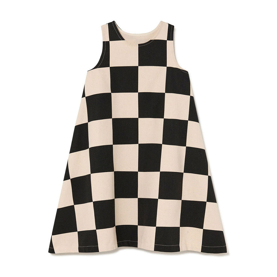 Little Creative Factory Check Heavy Tribal Dress