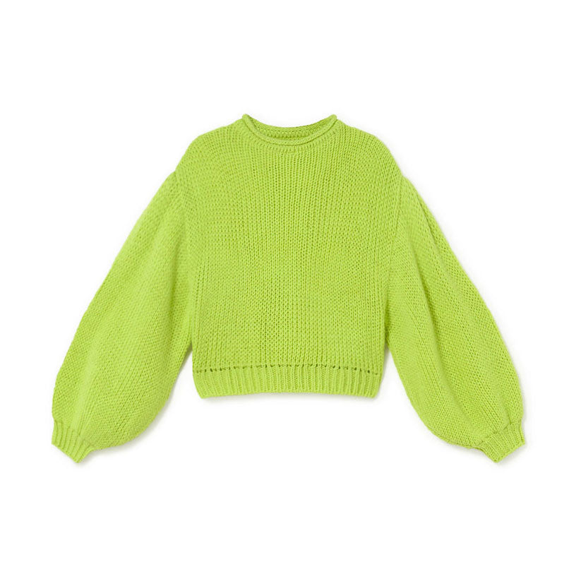 Little Creative Factory Yellow Tricot Balloon Sweater