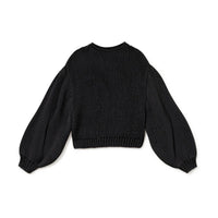 Little Creative Factory Black Tricot Balloon Sweater