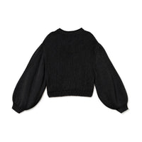 Little Creative Factory Black Tricot Balloon Sweater