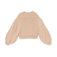 Little Creative Factory Off White Zig Zag Tricot Balloon Sweater