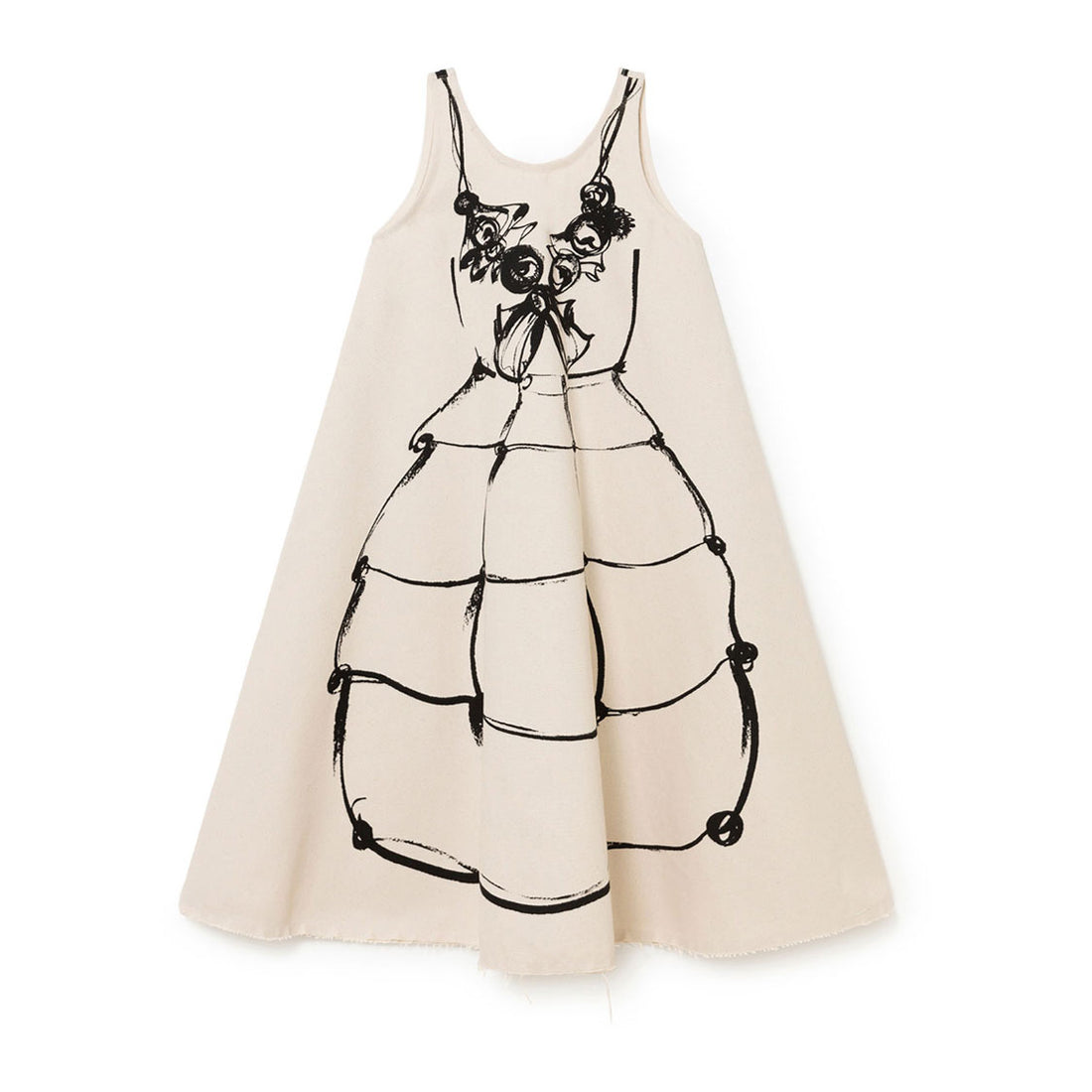 Little Creative Factory Cream Arty Dress