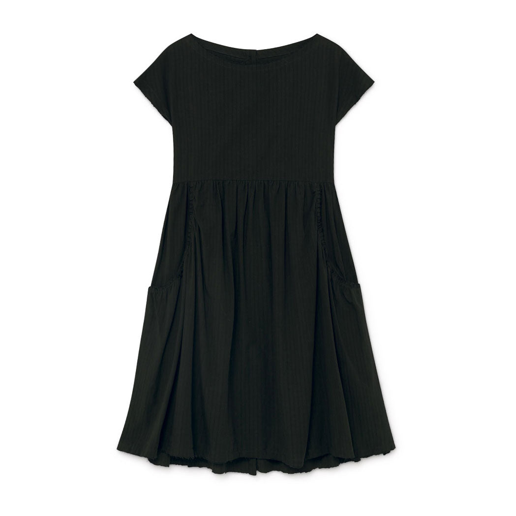 Little Creative Factory Black Crushed Cotton Dress