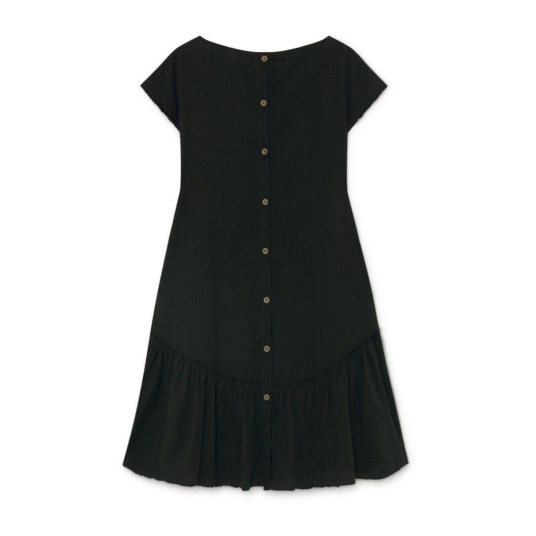 Little Creative Factory Black Crushed Cotton Dress