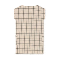 Little Creative Factory Cream Plaid Short Dress