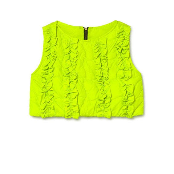 Little Creative Factory Yellow Silhouette Sleeveless Top