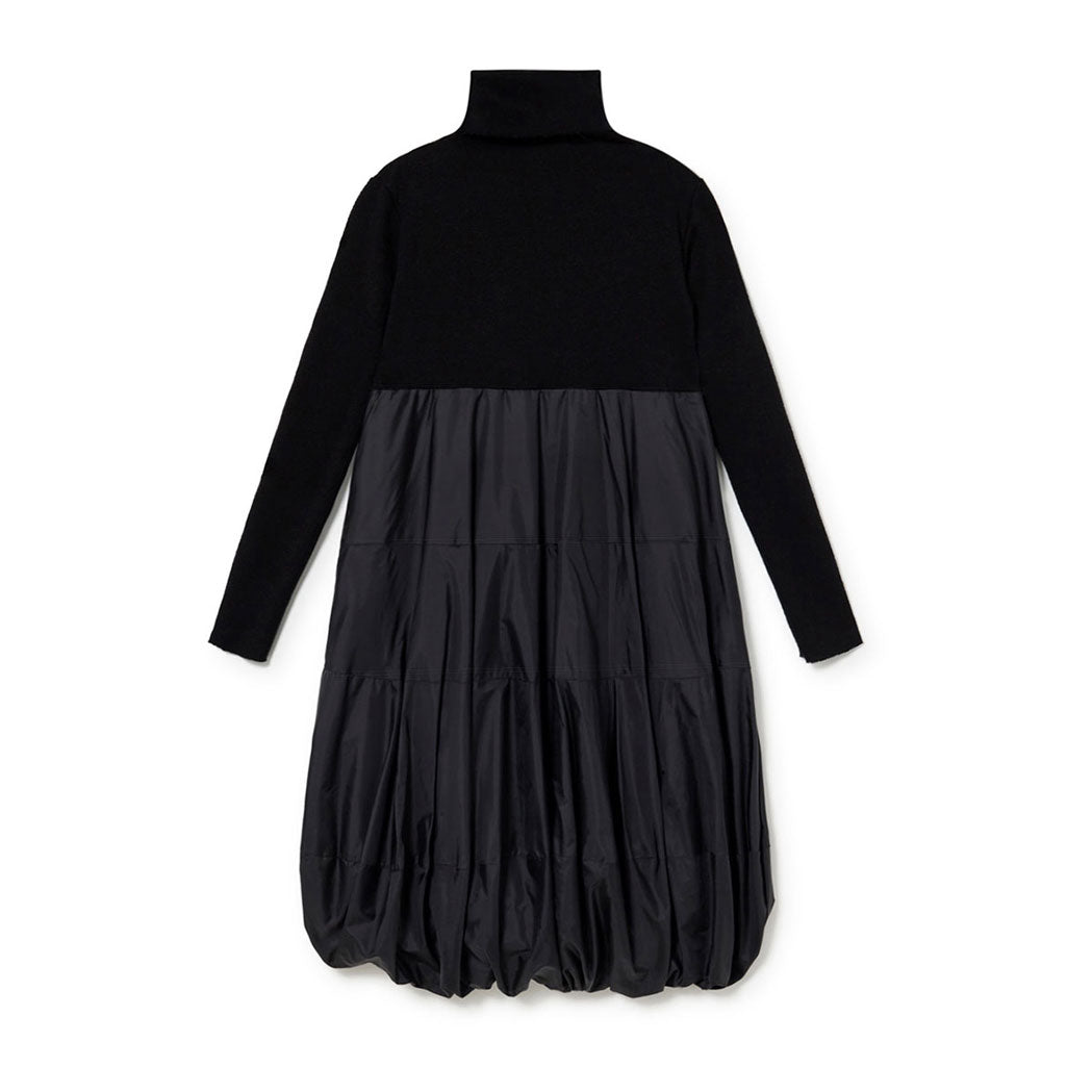 Little Creative Factory Black Balloon Turtleneck Dress
