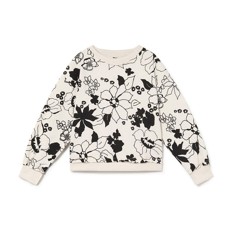 Little Creative Factory Cream Aloha Fleece Sweatshirt