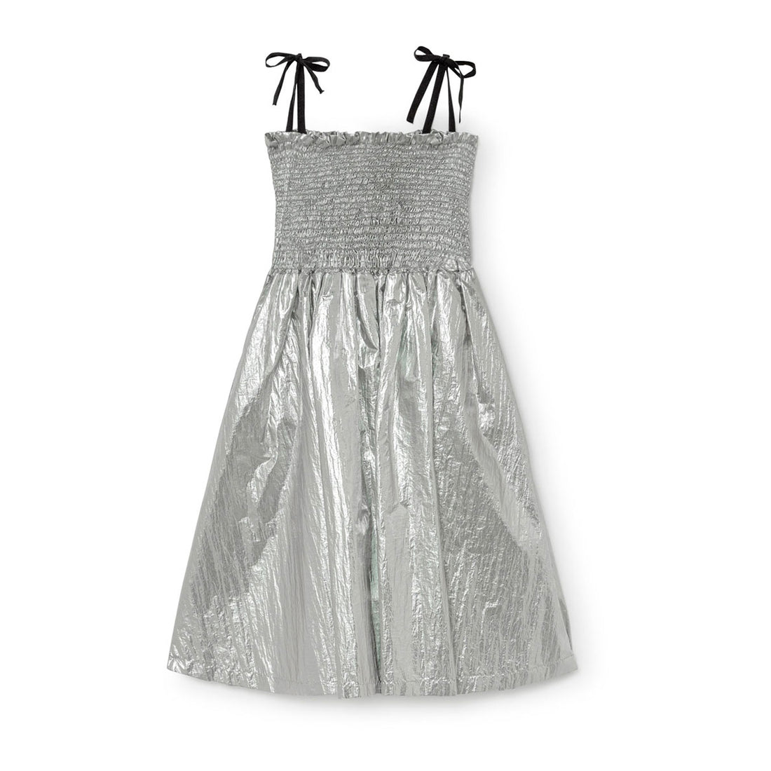 Little Creative Factory Silver Futuristic Strap Dress