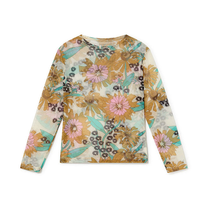 Little Creative Factory Flower Print Soft Hawaii Stretch Top