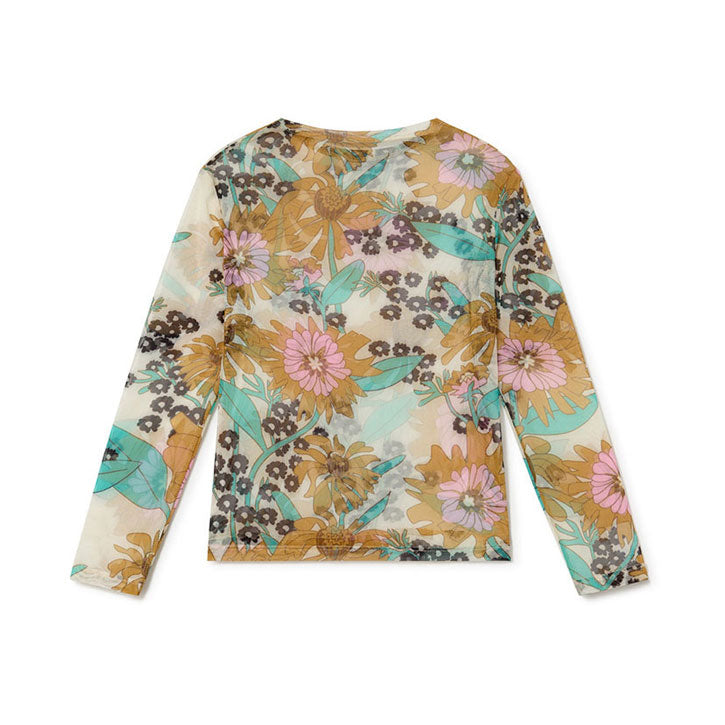 Little Creative Factory Flower Print Soft Hawaii Stretch Top