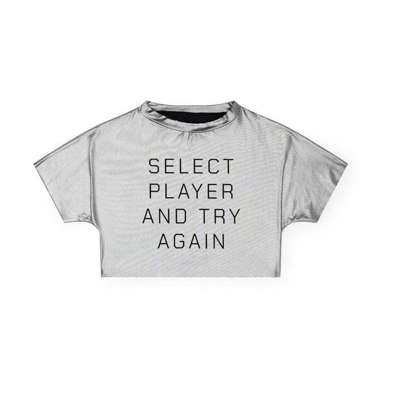 Little Creative Factory Silver Soft Futuristic Crop Top