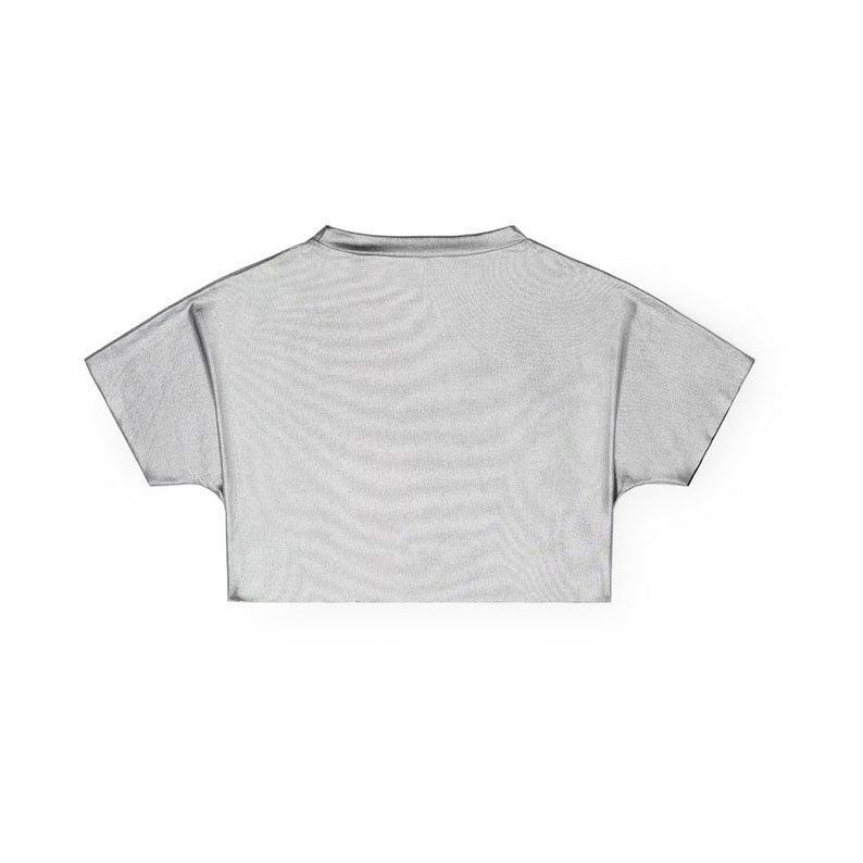 Little Creative Factory Silver Soft Futuristic Crop Top