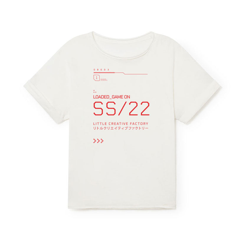Little Creative Factory White Game On Long T-Shirt