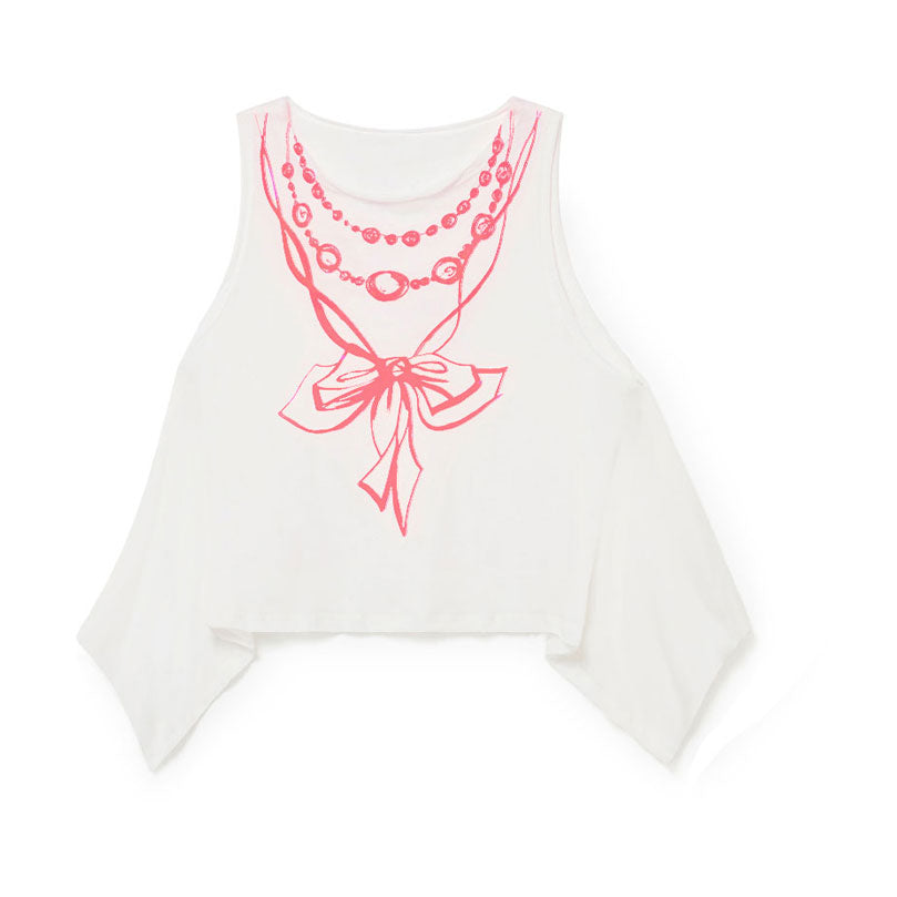Little Creative Factory Cream Soft Arty Uneven Vest