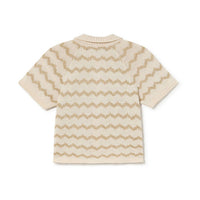 Little Creative Factory Gold Wavy Knit Shirt