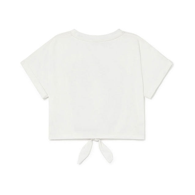 Little Creative Factory White Soft Rainbow Crop T-Shirt