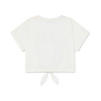 Little Creative Factory White Soft Rainbow Crop T-Shirt