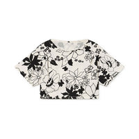 Little Creative Factory Black Soft Aloha Crop T-Shirt