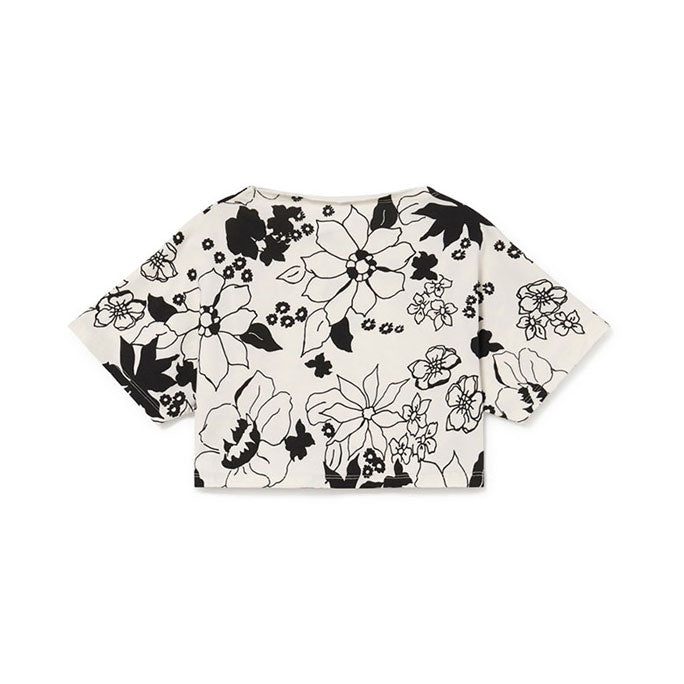 Little Creative Factory Black Soft Aloha Crop T-Shirt