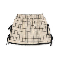 Little Creative Factory Cream Plaid Mini Skirt
