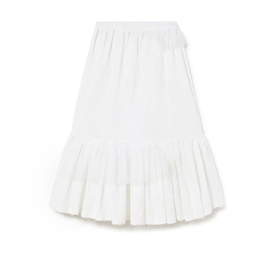 Little Creative Factory White Honolulu Long Skirt