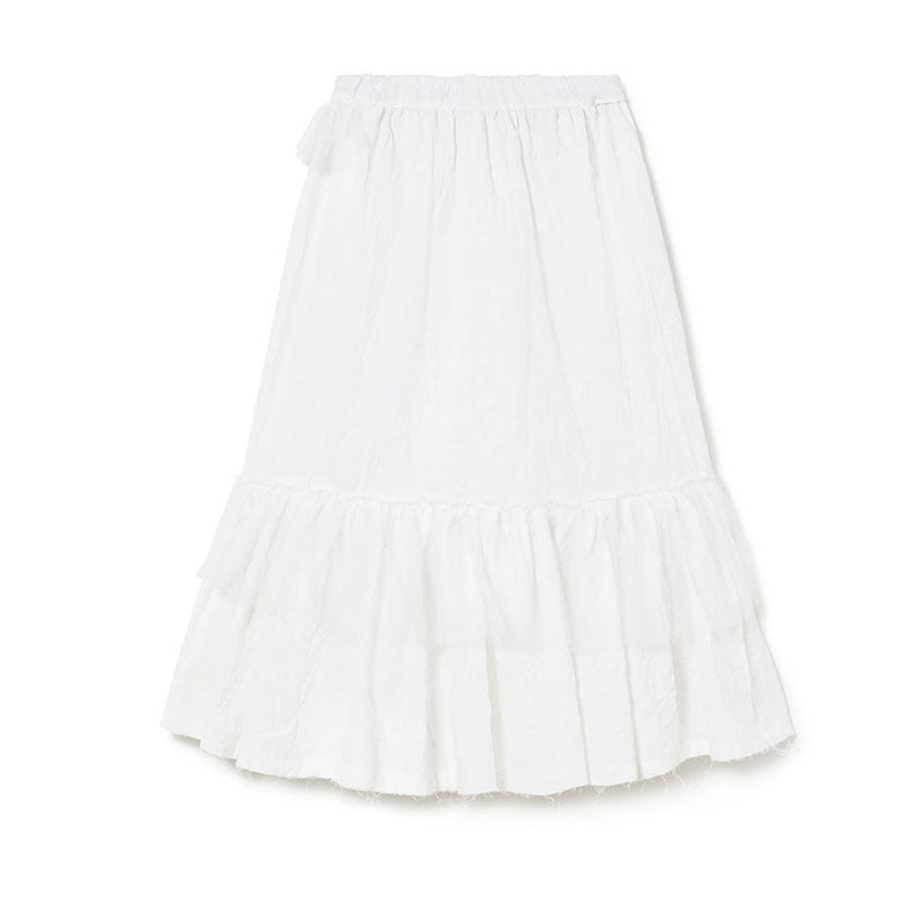 Little Creative Factory White Honolulu Long Skirt