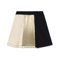 Little Creative Factory Cream Gold Black Shave Ice Mini Skirt