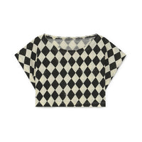 Little Creative Factory Black Soft Diamond Crop Top