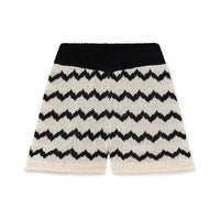 Little Creative Factory Black Wavy Knit Shorts