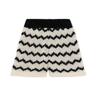 Little Creative Factory Black Wavy Knit Shorts