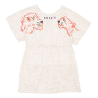Kenzo Cream Tiger and Friends Batwing Dress