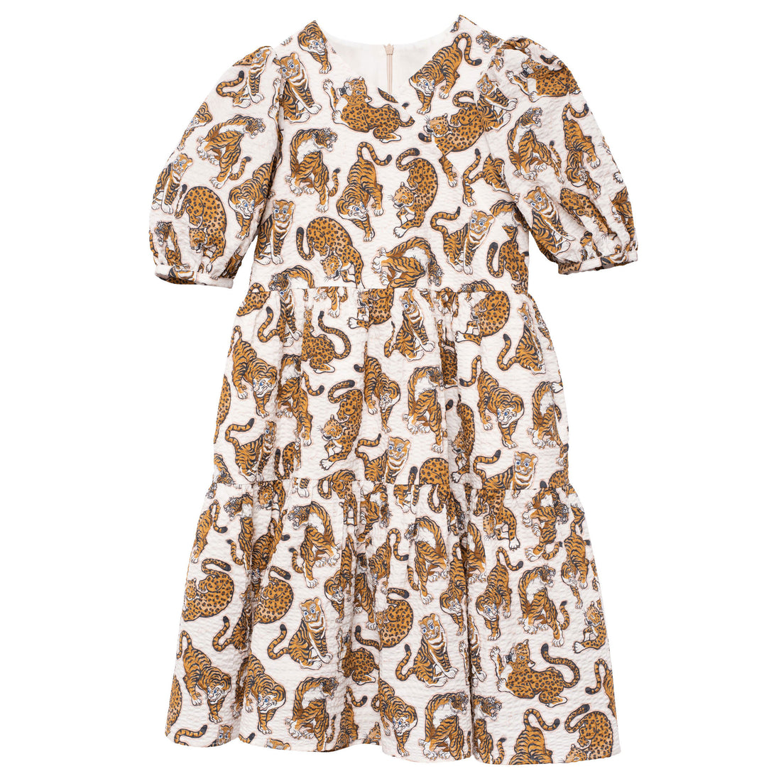 Kenzo Tiger Print Seersucker Dress