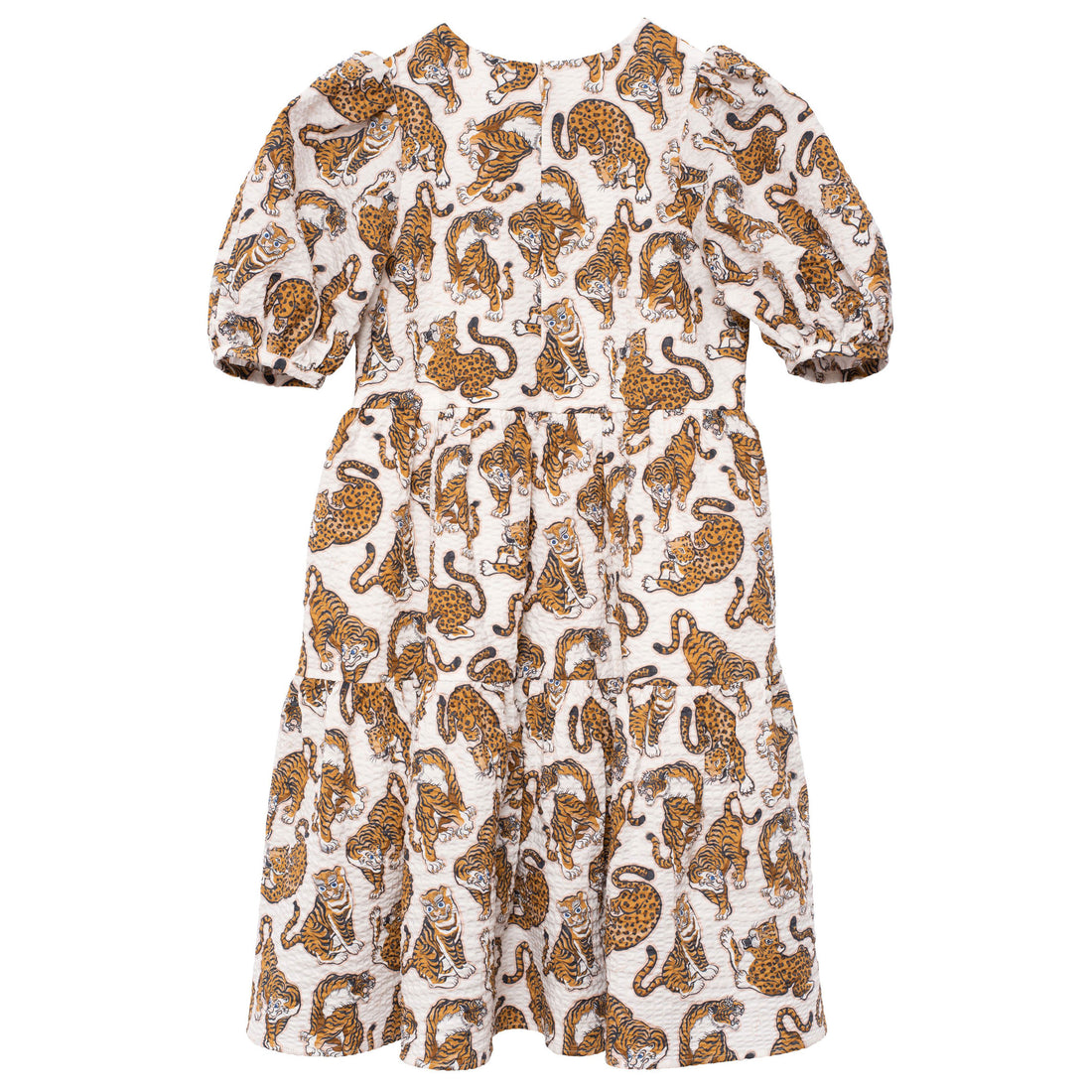 Kenzo Tiger Print Seersucker Dress