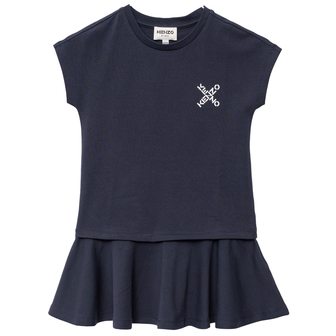 Kenzo Black Criss Cross Logo Dress