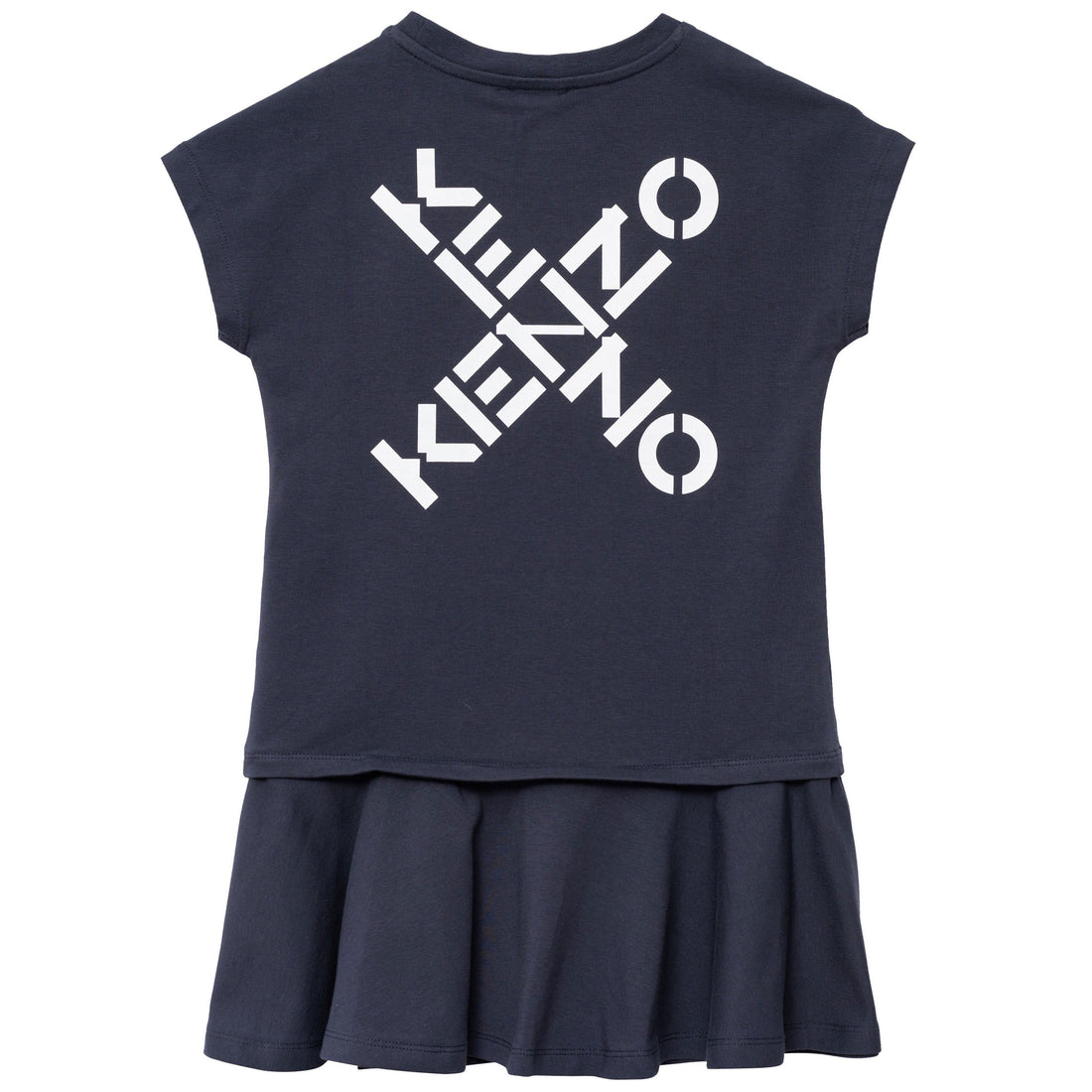 Kenzo Black Criss Cross Logo Dress