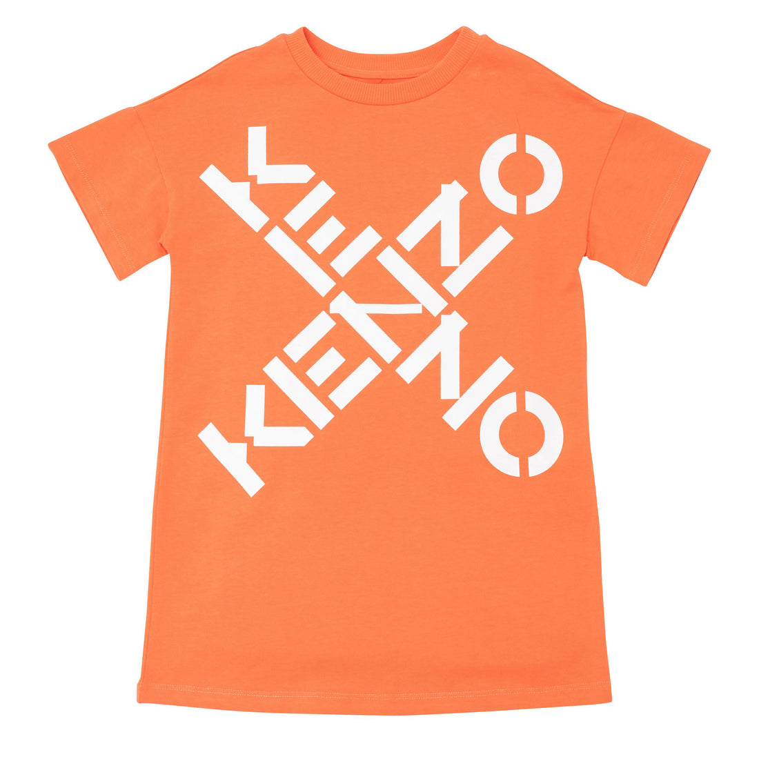 Kenzo Coral Criss Cross Logo Dress