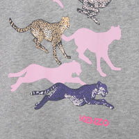 Kenzo Grey Marl Running Animals Dress