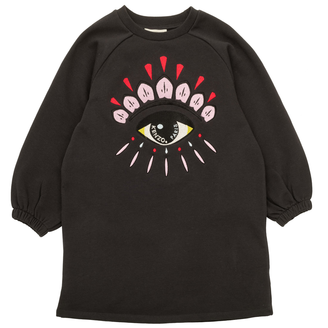 Kenzo Dark Grey Eye Embroidery Dress