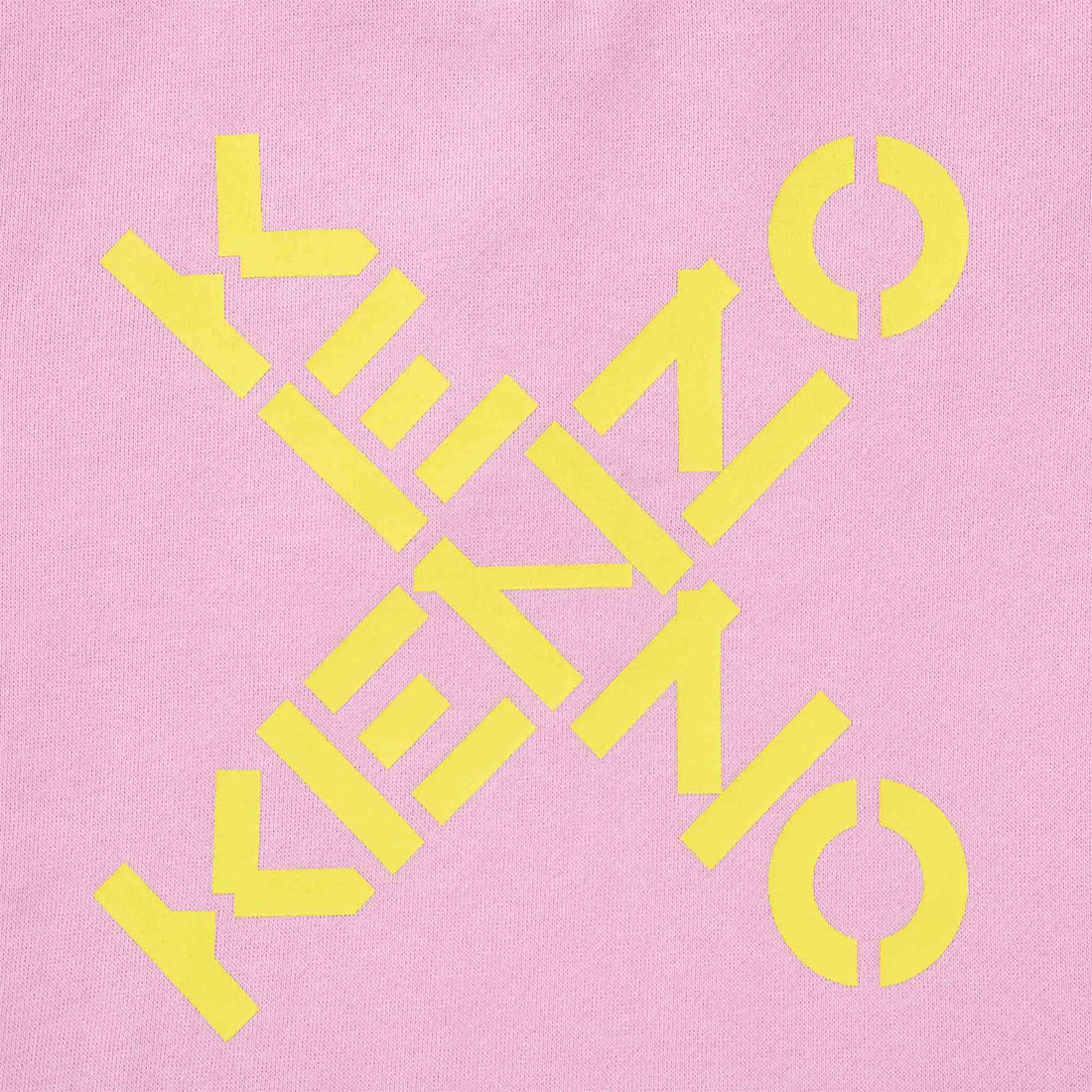 Kenzo Lilac Cross Logo Sweatshirt Dress