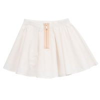 Kenzo Cream Embroidered Tropical Animal Skirt